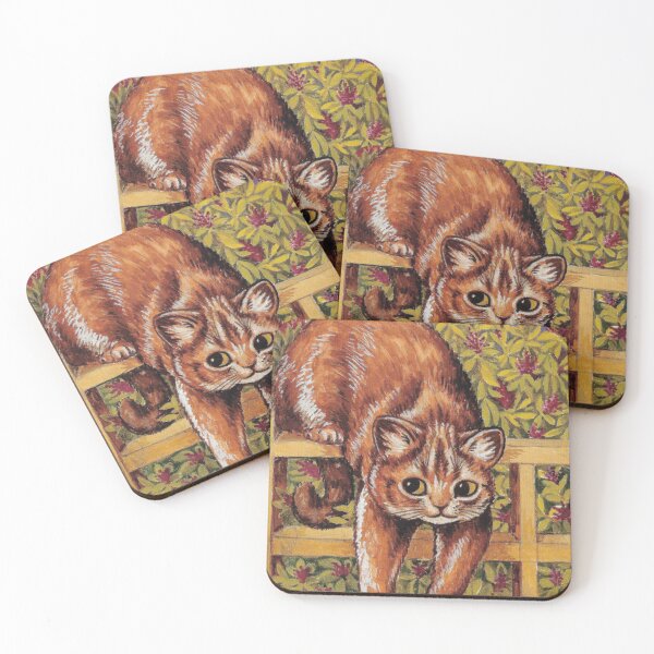 Item preview, Louis Wain- Cat on the Fence designed and sold by luvbubble.