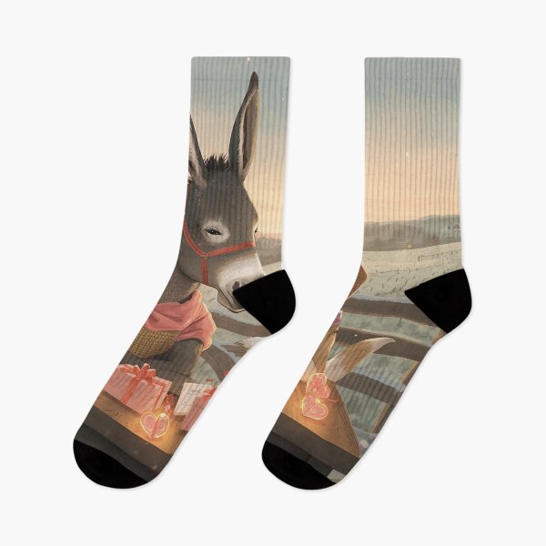 Item preview, Valentine’s Donkey & Dog Couple • Whimsical Countryside Heart Prep Art designed and sold by WildlifeWhimsy.