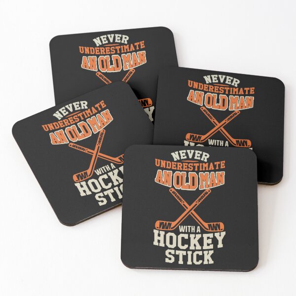 Item preview, Never Underestimate An Old Man With A Stick Old Man Hockey designed and sold by endabettyau.
