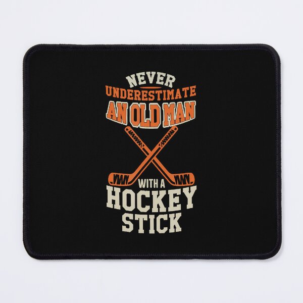 Item preview, Never Underestimate An Old Man With A Stick Old Man Hockey designed and sold by endabettyau.
