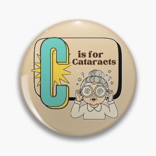 Item preview,  The Senior Flashcard Series: Letter C is for Cataracts – Retro Humor Collection designed and sold by Searching ideas.