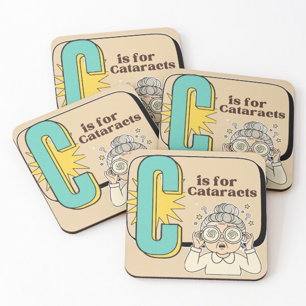 Item preview,  The Senior Flashcard Series: Letter C is for Cataracts – Retro Humor Collection designed and sold by Searching ideas.