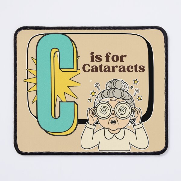 Item preview,  The Senior Flashcard Series: Letter C is for Cataracts – Retro Humor Collection designed and sold by Searching ideas.
