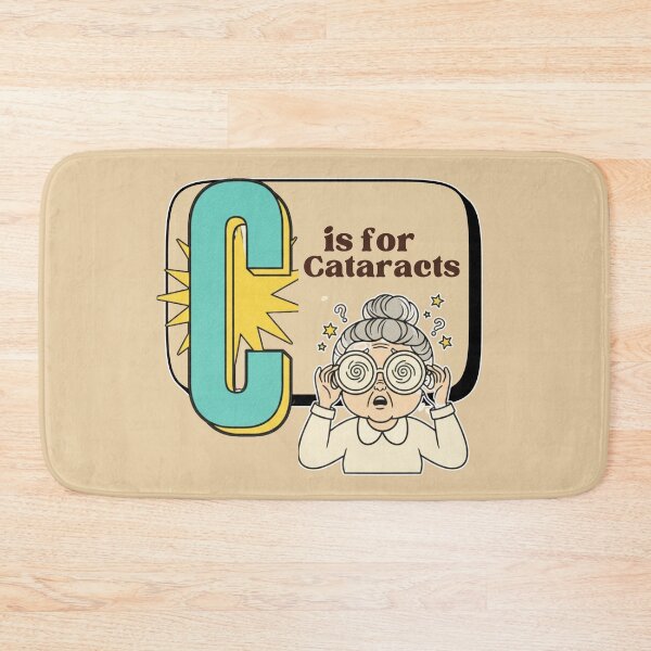 Item preview,  The Senior Flashcard Series: Letter C is for Cataracts – Retro Humor Collection designed and sold by Searching ideas.