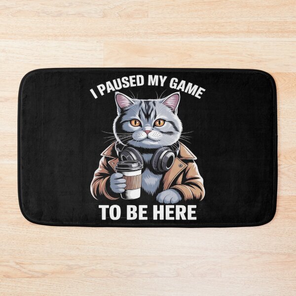 Item preview, I Paused My Game To Be Here Funny Scottish Fold Cat Gamer designed and sold by countntenov.