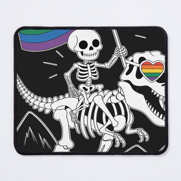 Item preview, Funny Gay Skeleton Riding Dinosaur Costume Halloween Cute designed and sold by VladimiaPutin.