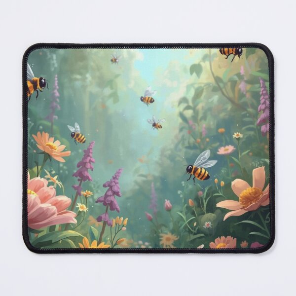 Item preview, Majestic Image Of Bees Buzzing In A Fantasy Land  designed and sold by Crafty Tiger Studio.