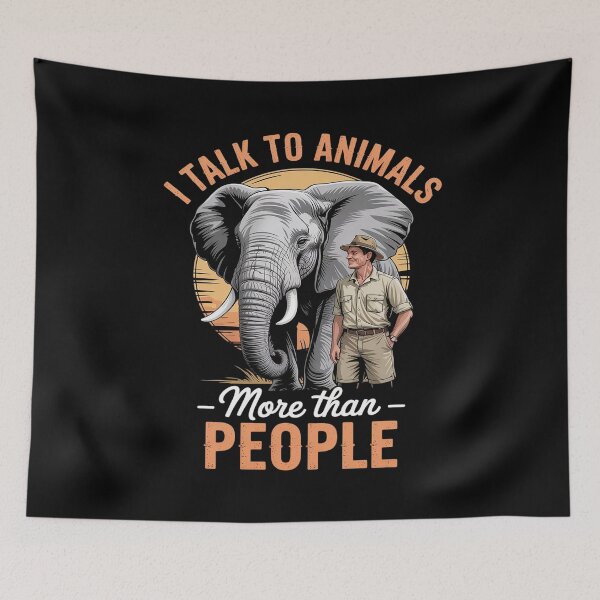 Item preview, I Talk To Animals More Than People Funny Zoo Keeper Life designed and sold by Slwankol.