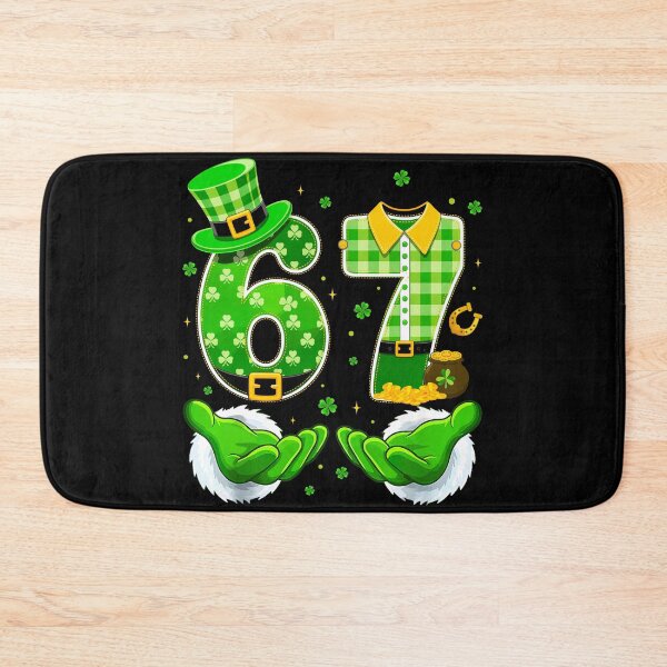 Item preview, Six Seven Meme for St Patricks Day 67 Meme Shamrocks Funny Gen Alpha Slang designed and sold by PrettyInk.