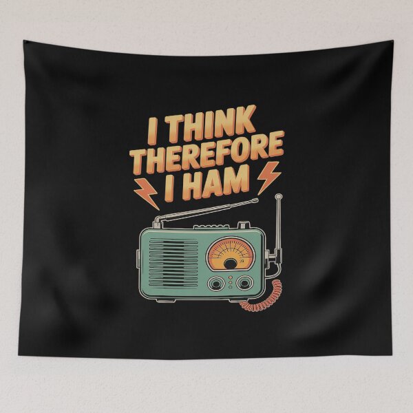Item preview, I Think Therefore I Ham Amateur Radio Operator Funny designed and sold by Slwankol.