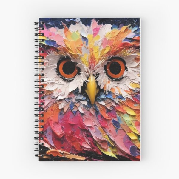 Item preview, Whimsical Owl Face Art In Vibrant, Bold Colors designed and sold by DEC02.