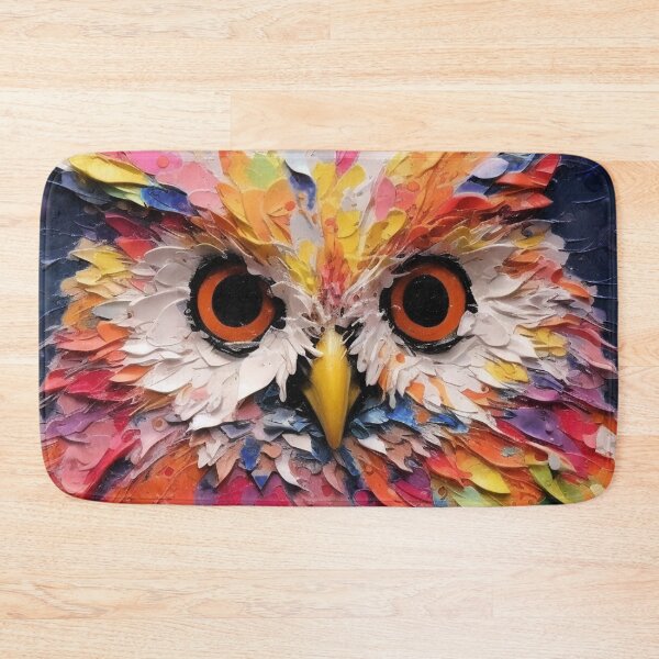 Item preview, Whimsical Owl Face Art In Vibrant, Bold Colors designed and sold by DEC02.