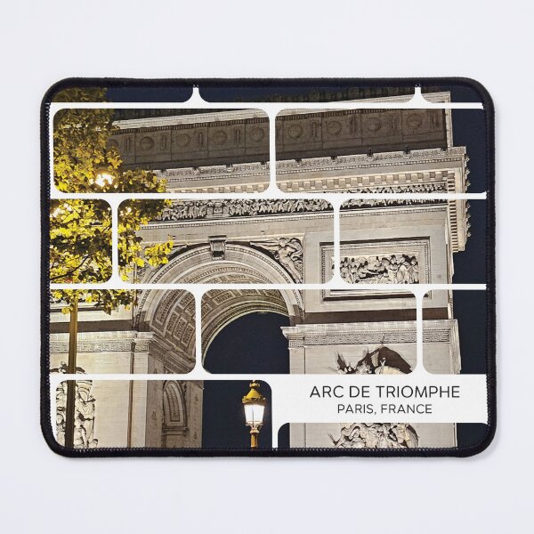 Item preview, Arc de Triomphe, Paris in brick wall design layout designed and sold by CHASAcreative.