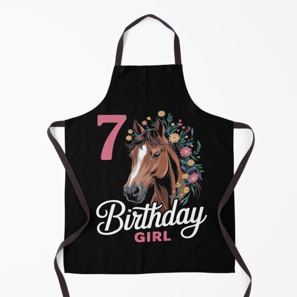 Item preview, 7th Birthday Horse Wildflowers 7 Years Old Birthday Girl designed and sold by catsdothingz.