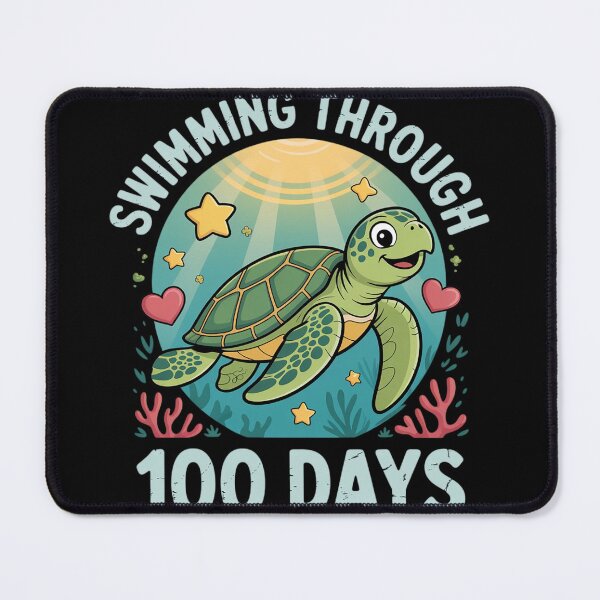 Item preview, Swimming Through 100 Days Turtle 100th Day School Kids Gift designed and sold by joedavila.