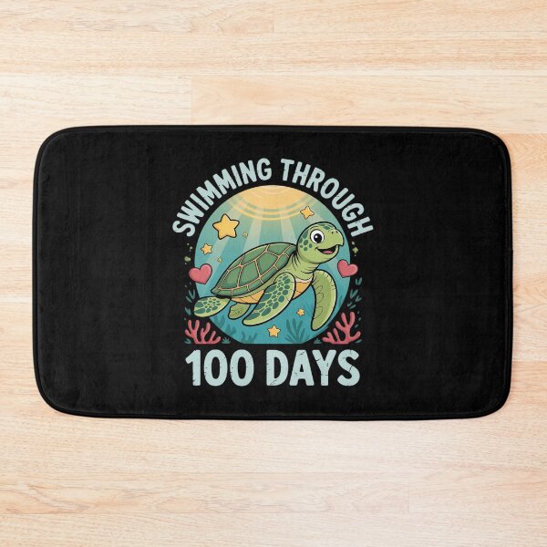 Item preview, Swimming Through 100 Days Turtle 100th Day School Kids Gift designed and sold by joedavila.