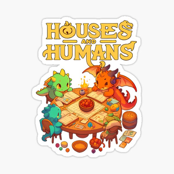 Gaming Houses Humans D And D Sticker