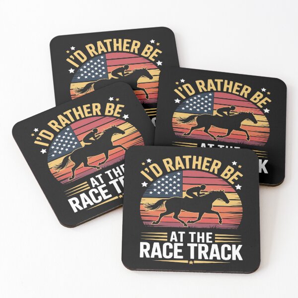 Item preview, I’d Rather Be At The Race Track Funny Horse Racing Derby Bet designed and sold by Slwankol.