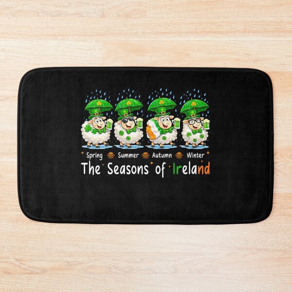 Item preview, The Seasons Patrick's Day Ireland Four Cute Sheep Shamrocks designed and sold by PrettyInk.