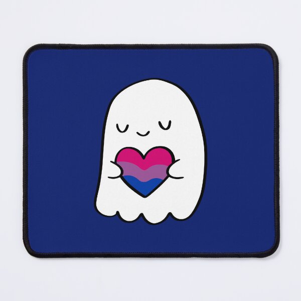 Item preview, Shy Ghost Holding Bi Pride Heart – Cute Queer Valentine Design designed and sold by Cannaxes Studio.