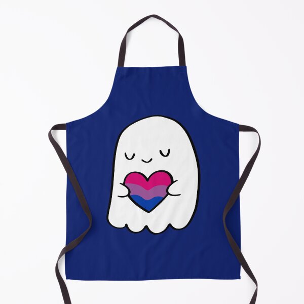 Item preview, Shy Ghost Holding Bi Pride Heart – Cute Queer Valentine Design designed and sold by Cannaxes Studio.