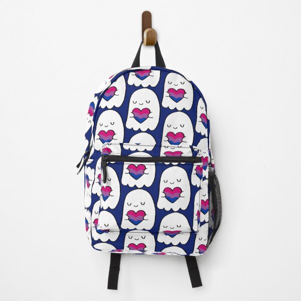 Item preview, Shy Ghost Holding Bi Pride Heart – Cute Queer Valentine Design designed and sold by Cannaxes Studio.