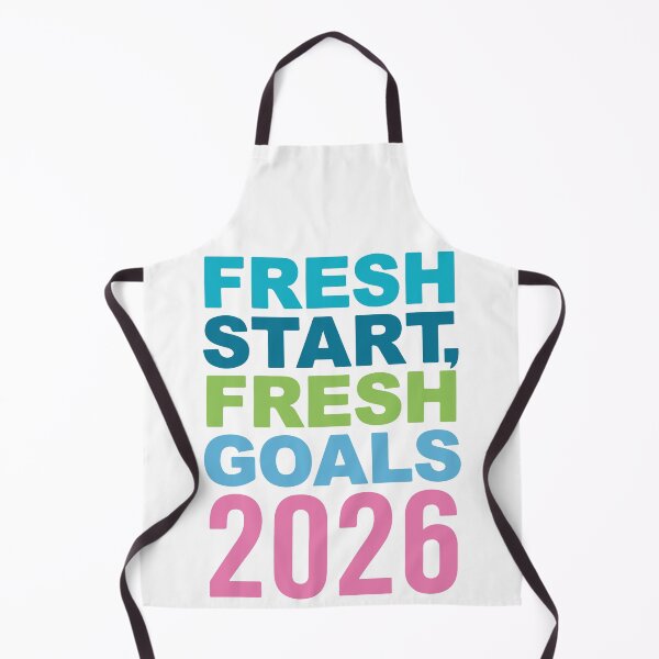 Item preview, Fresh Start Fresh Goals 2026 Typography Design designed and sold by DavidTeeStudio.