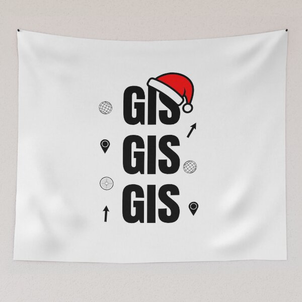 Item preview, GIS Christmas Geospatial Typography designed and sold by SpatialPost.