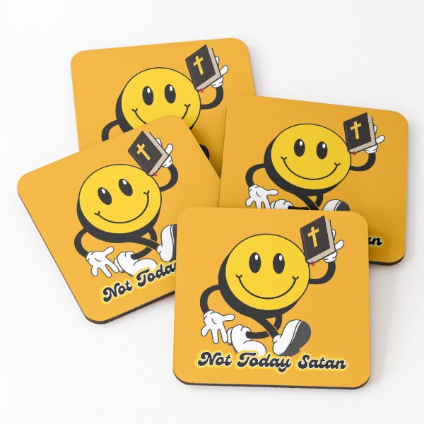 Item preview, Not Today Satan (Smiley) designed and sold by Tripp Art Studio.