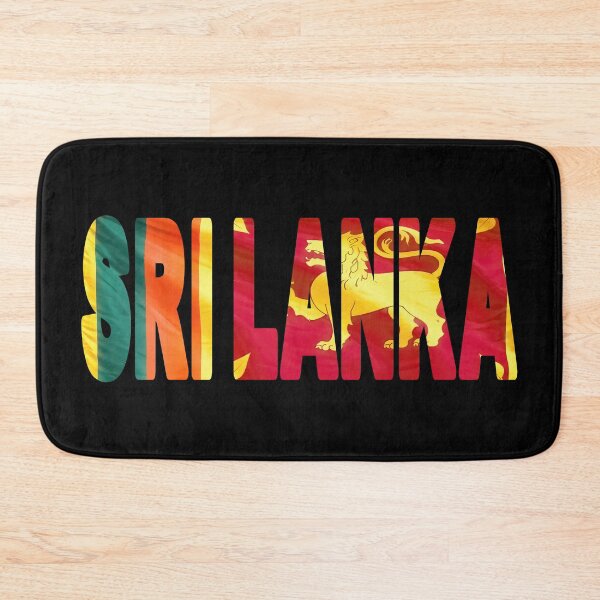 Item preview, SRI LANKA - Flag Flying in Wind cut to Letters Souvenir Sticker Shirt designed and sold by Adam Gormley.
