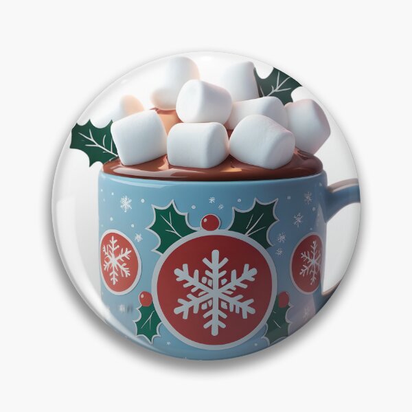 Item preview, Cute Christmas Hot Chocolate Mug Sticker Design designed and sold by BankMano.