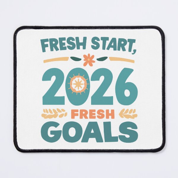 Item preview, Fresh Start 2026 Fresh Goals Typography designed and sold by DavidTeeStudio.