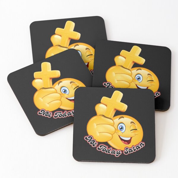 Item preview,  Not Today Satan (Smiley) designed and sold by Tripp Art Studio.
