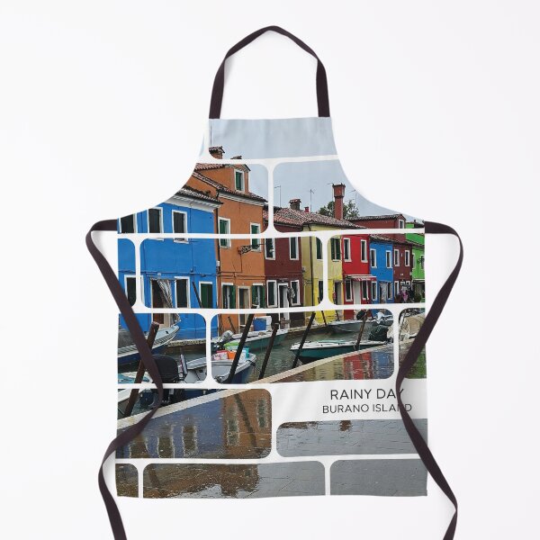 Item preview, Rainy day on Burano Island, Venice, Italy designed in a brick layout designed and sold by CHASAcreative.