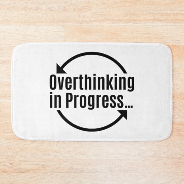 Item preview, Overthinking in Progress T-Shirt – Funny Relatable Anxiety Humor Meme Design for Overthinkers & Introverts designed and sold by PixelPlush.
