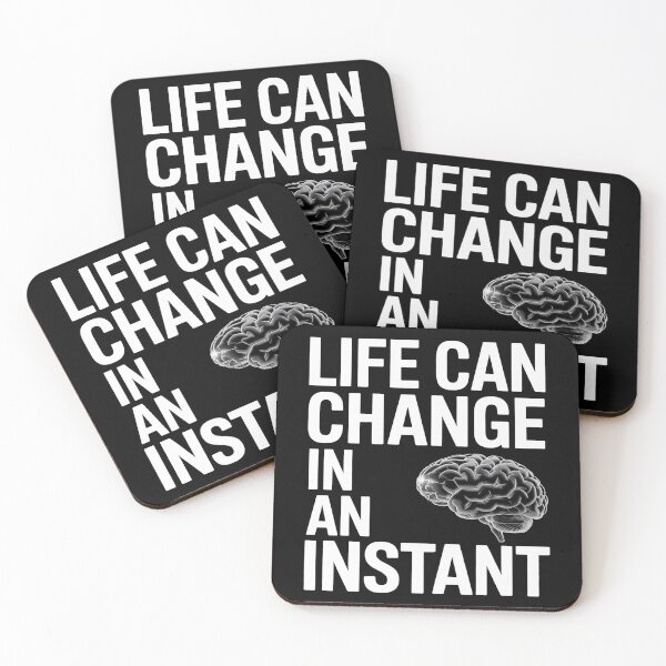 Item preview, Brain Cancer Awareness Life can Change Tumor Grey Ribbon  designed and sold by catsdothingz.
