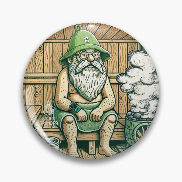 Item preview, Sauna Grandpa - Steam & Serenity - sauna room Rev.1 designed and sold by WABISABIMOMENTS.