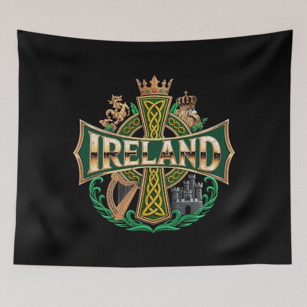 Item preview, Celtic cross and Shamrock. St.Patrick's Day designed and sold by PrettyInk.
