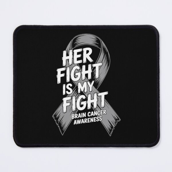 Item preview, Brain Cancer Awareness Month May Gray Ribbon Her Fight  designed and sold by catsdothingz.