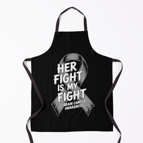 Item preview, Brain Cancer Awareness Month May Gray Ribbon Her Fight  designed and sold by catsdothingz.
