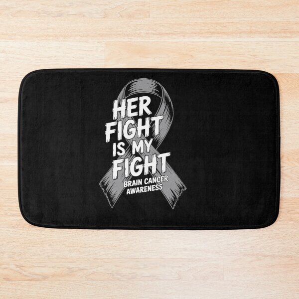 Item preview, Brain Cancer Awareness Month May Gray Ribbon Her Fight  designed and sold by catsdothingz.