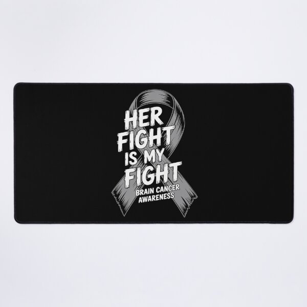 Item preview, Brain Cancer Awareness Month May Gray Ribbon Her Fight designed and sold by catsdothingz.
