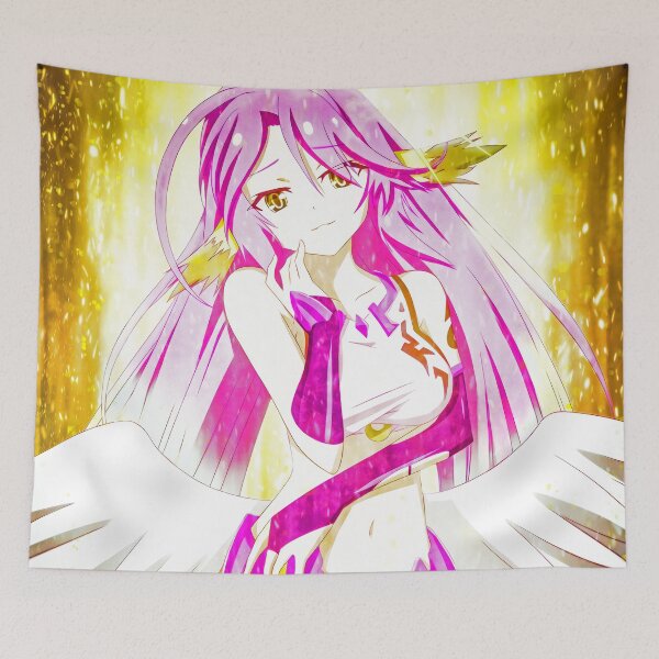Item preview, Jibril No Game No Life Anime Girl Angelic Fantasy Wings Golden Aura Light designed and sold by Tokyonomad.