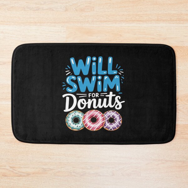 Item preview, Swimmer Will Swim For Donuts Swimming Swim Quote designed and sold by nicomitchell.