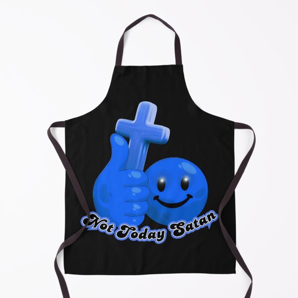 Item preview, Not Today Satan (Blue Smiley) designed and sold by Tripp Art Studio.