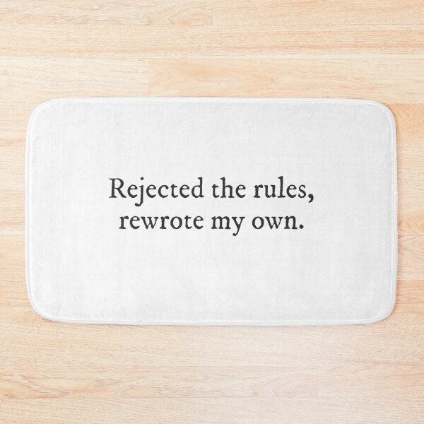 Item preview, Rejected the rules, rewrote my own. - Underdog Quirky Witty Funny Cool Minimalist Typography designed and sold by GraTEEtude.