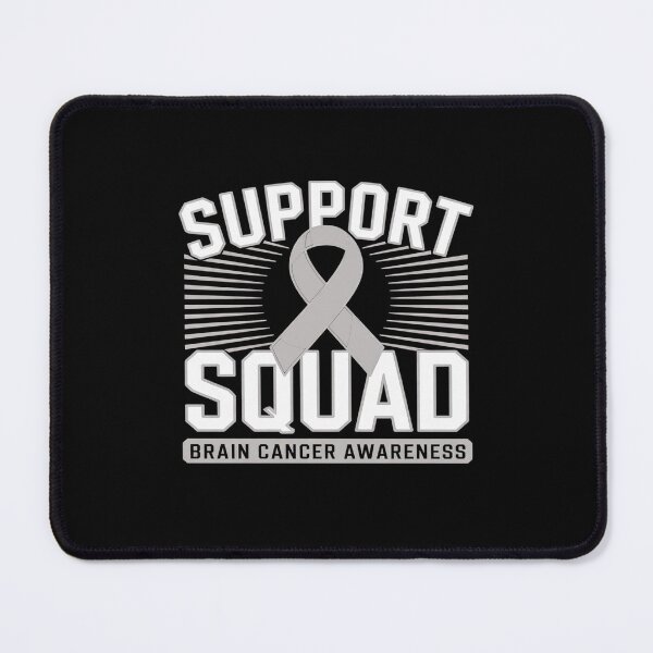 Item preview, Brain Cancer Awareness Support Squad Grey Brain Tumor Ribbon designed and sold by catsdothingz.