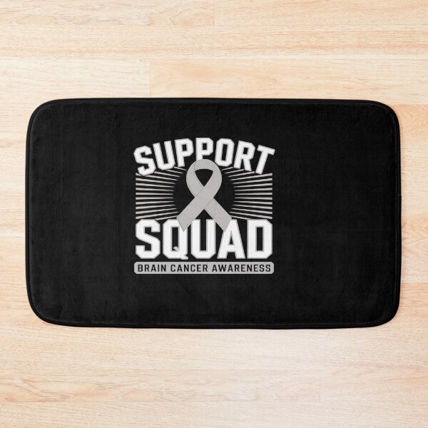 Item preview, Brain Cancer Awareness Support Squad Grey Brain Tumor Ribbon designed and sold by catsdothingz.