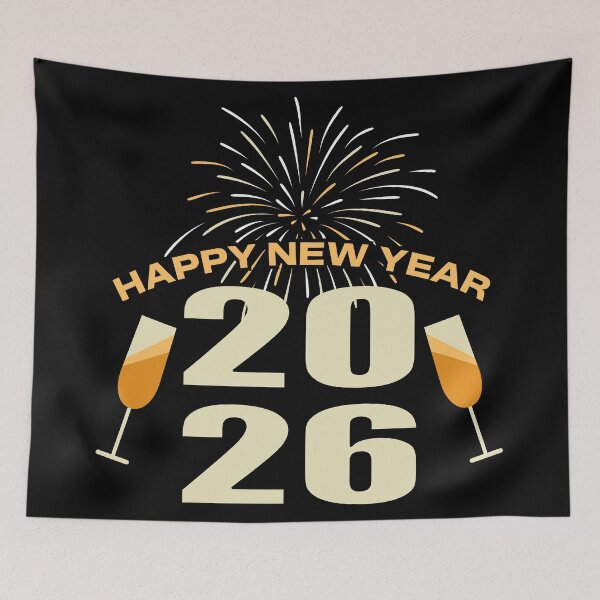 Item preview, Happy New Year 2026 Fireworks Celebration Design | Party & Champagne Theme designed and sold by PixelPlush.