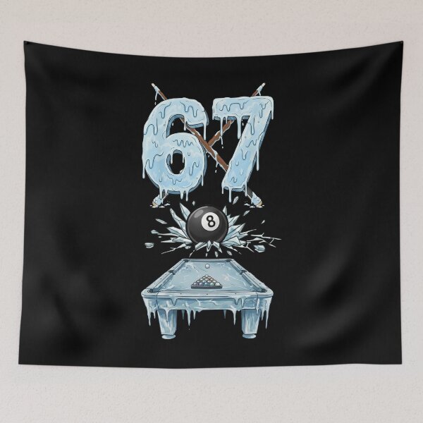 Item preview, Frozen 8-Ball Pool Billard 67 6 7 Design designed and sold by LashondaGreen89.